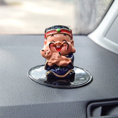 Car Auto Round Soft Rubber Dashboard Anti-slip Pad Mat for Phone / GPS/ MP4/ MP3, Diameter: 8cm(Black) by buy2fix