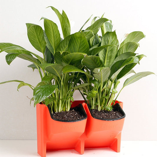 PP Planter Flower Pot Wall Hanging Garden Hanging Stackable Garden Supplies(Red) by buy2fix