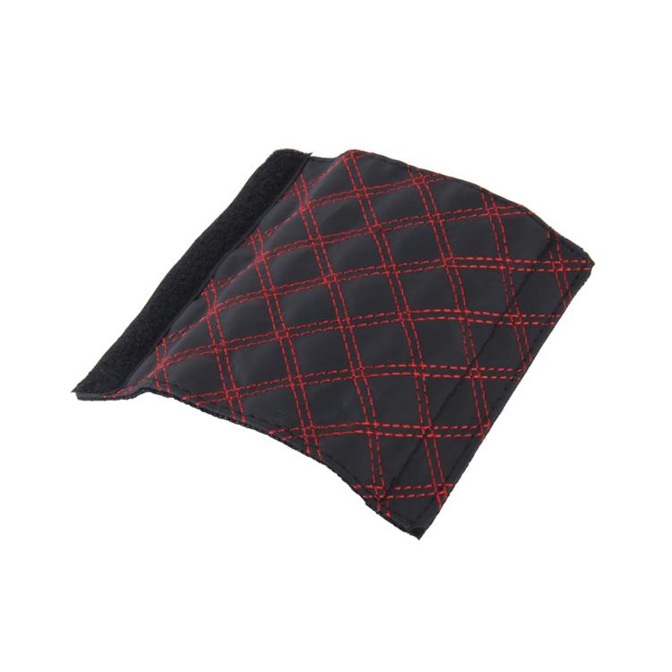 2 PCS Car Hand Brake Cover Shift Knob Gear Stick Cushion Sets Cover Car Accessory Interior Decoration Pad(Red) by buy2fix