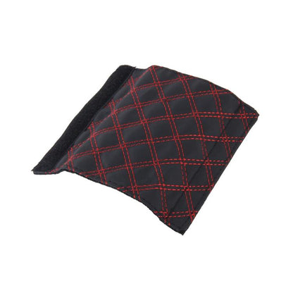 2 PCS Car Hand Brake Cover Shift Knob Gear Stick Cushion Sets Cover Car Accessory Interior Decoration Pad(Red) by buy2fix
