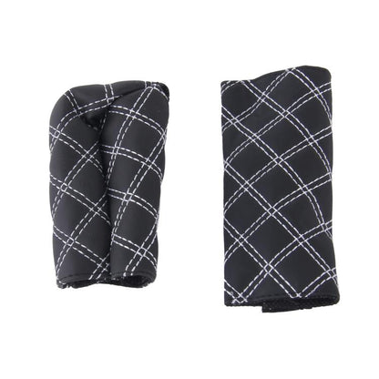 2 PCS Car Hand Brake Cover Shift Knob Gear Stick Cushion Sets Cover Car Accessory Interior Decoration Pad(White) - Shift Knob by buy2fix | Online Shopping UK | buy2fix