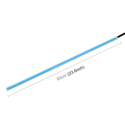 2 PCS 60cm DC12V 7.5W Ultra-thin Waterproof Car Auto Double Colors Turn Lights / Running Lights SMD-2835 LED Bulbs (Turn Lights: Yellow Light; Running Lights: Ice Blue Light) by buy2fix