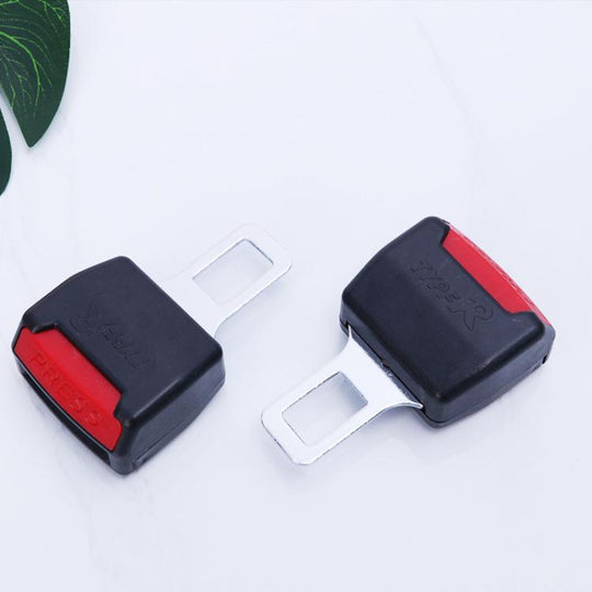 2 PCS RS-01 Universal Car Seat Belt Extension Buckle (Black)