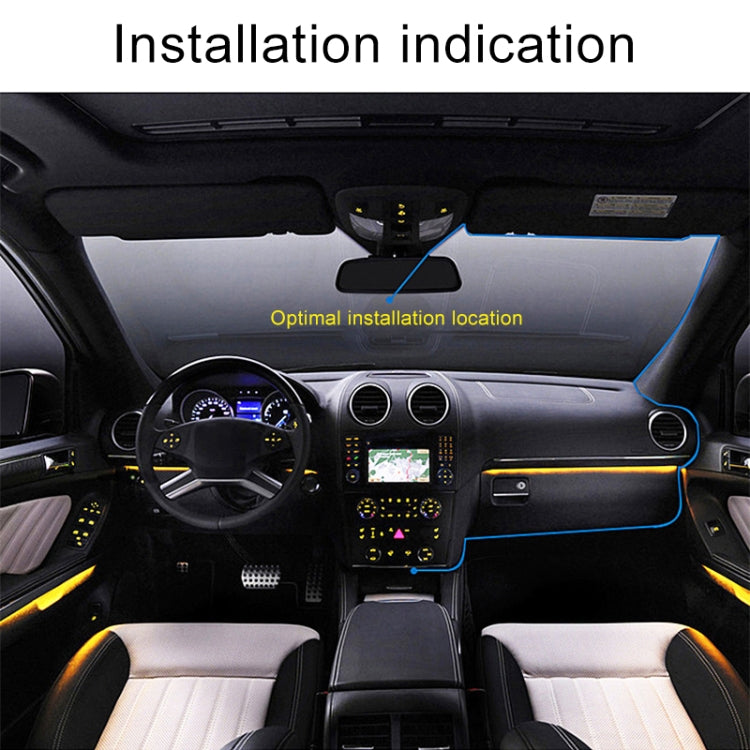 K6000 2.3 inch 90 Degrees Wide Angle Full HD 720P Video Car DVR, Support TF Card (32GB Max) / Motion Detection, with 2 Night Vision Fill Lights by buy2fix