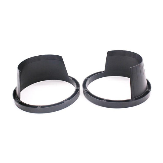 2 PCS 6.5 inch Car Auto Loudspeaker Plastic Waterproof Cover with Protective Cushion Pad, Inner Diameter: 14.5cm(Black) by buy2fix
