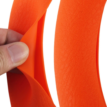 Crocodile Texture Universal Rubber Car Steering Wheel Cover For 34-48cm Wheel (Black) by buy2fix