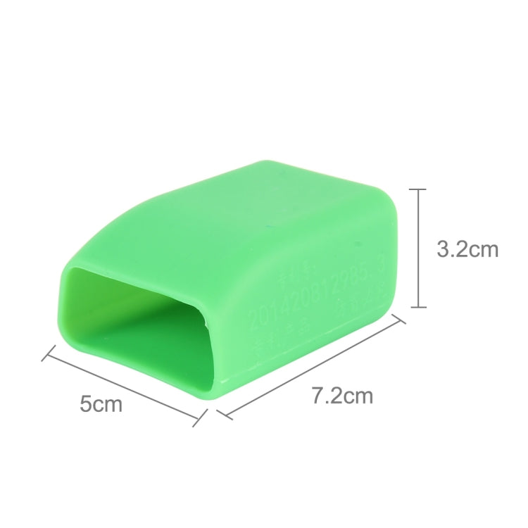 Safe Rubber Car Seat Belt Clips Locking Buckles Protective Cover(Green) - Seat Belts & Padding by buy2fix | Online Shopping UK | buy2fix