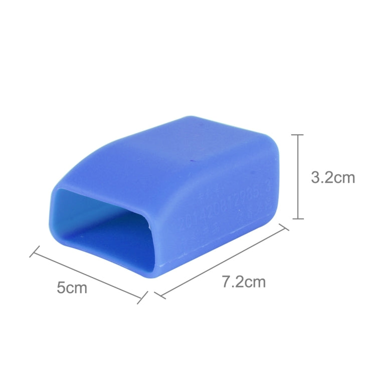 Safe Rubber Car Seat Belt Clips Locking Buckles Protective Cover(Blue) - Seat Belts & Padding by buy2fix | Online Shopping UK | buy2fix