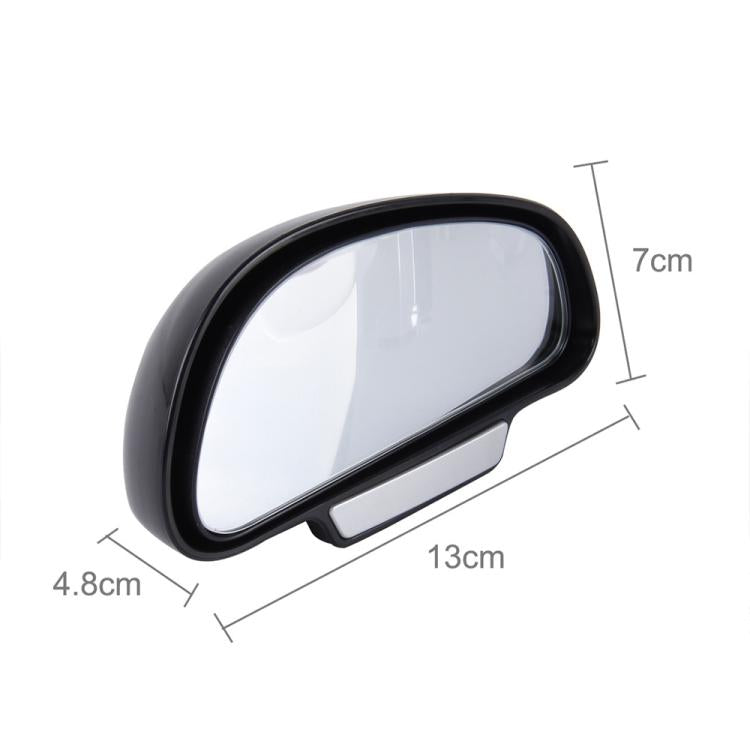 3R-092 Car Blind Spot Right Rear View Wide Angle Adjustable Mirror(Black) by 3R