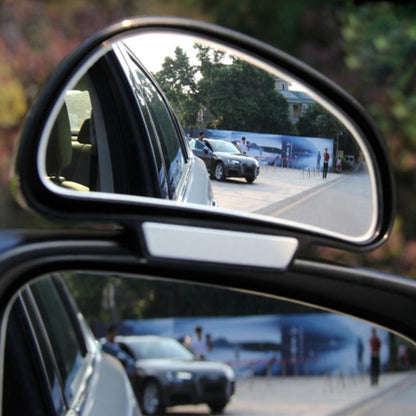 3R-092 Car Blind Spot Right Rear View Wide Angle Adjustable Mirror(Black) by 3R