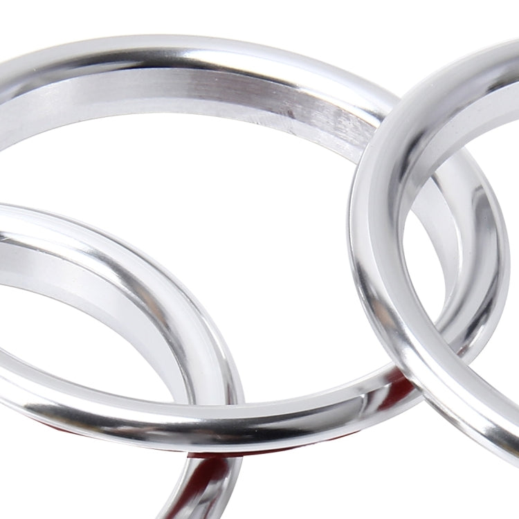 4 PCS Car Outlet Decorative Rings Aluminum Alloy Air Outlet Chrome Trim Ring Car Dashboard Air Vents Cover Sticker Decoration for Audi A3(Silver) by buy2fix