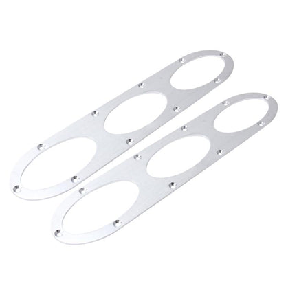 2 PCS Anti-collision Protection Decorative Bar Behind The Siege Car Decoration(Silver) by buy2fix