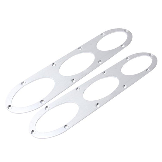 2 PCS Anti-collision Protection Decorative Bar Behind The Siege Car Decoration(Silver) by buy2fix