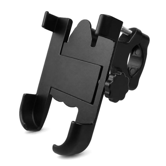 Motorcycle Handlebar Aluminum Alloy Phone Bracket, Suitable for 60-100mm Device(Black)