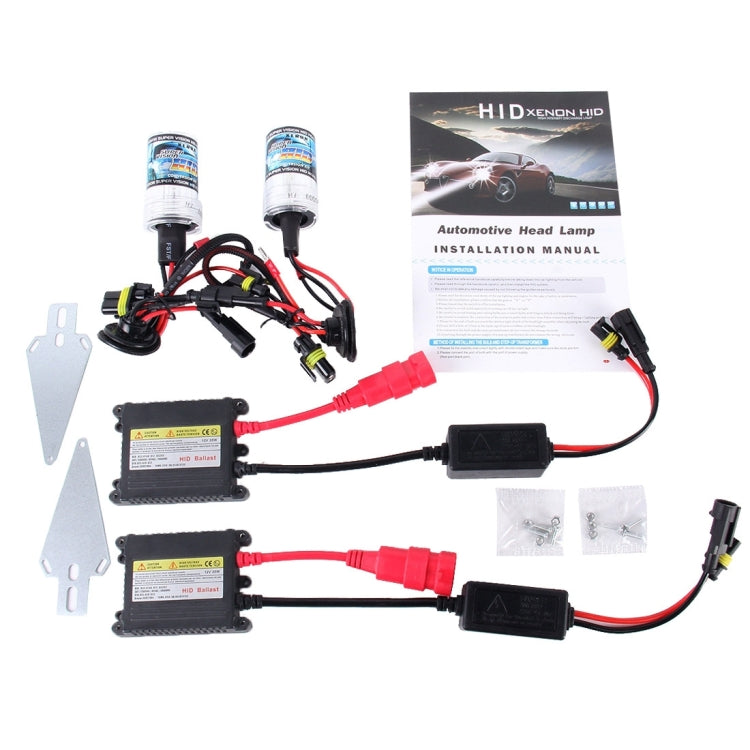 2PCS 35W H8/H11 2800 LM HID Xenon Light with 2 Alloy HID Ballast, High Intensity Discharge Lamp, Color Temperature: 4300K by buy2fix
