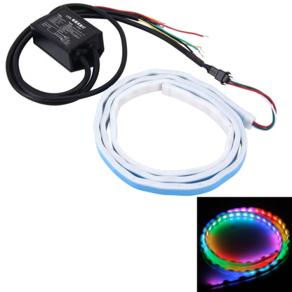 1.2m Car Auto Waterproof Universal Rear Colorful Flowing Light Tail Box Lights Red Light Brake Light Yellow Light Turn Signal Light LED Lamp Strip Tail Decoration, DC 9-30V by buy2fix