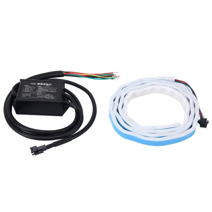 1.2m Car Auto Waterproof Universal Rear Colorful Flowing Light Tail Box Lights Red Light Brake Light Yellow Light Turn Signal Light LED Lamp Strip Tail Decoration, DC 9-30V by buy2fix