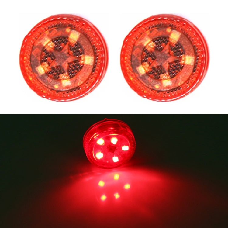 2 PCS Car Door Magnetic Warning Strobe Light Lamp(Red Light) - Warning Lights by buy2fix | Online Shopping UK | buy2fix