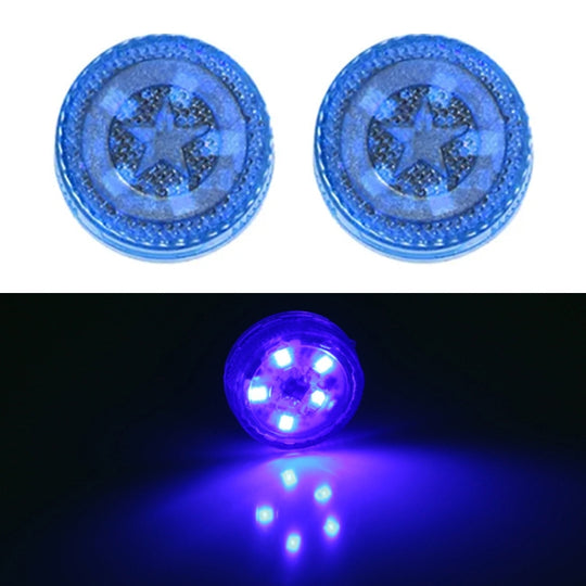 2 PCS Car Door Magnetic Warning Strobe Light Lamp(Blue Light)