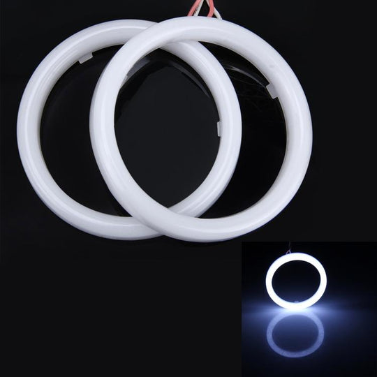 2 pièces de lumière yeux d'ange de voiture de 2,5 pouces, DC 12 V (lumière blanche)