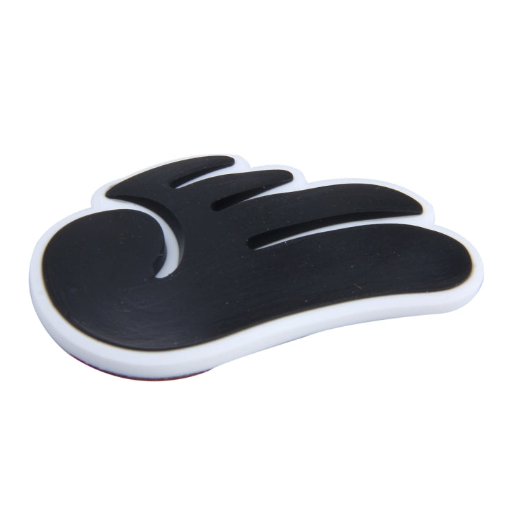 4 PCS Angel Wing Shape Cartoon Style PVC Car Auto Protection Anti-scratch Door Guard Decorative Sticker (Black) by buy2fix