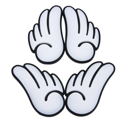 4 PCS Angel Wing Shape Cartoon Style PVC Car Auto Protection Anti-scratch Door Guard Decorative Sticker (White) by buy2fix
