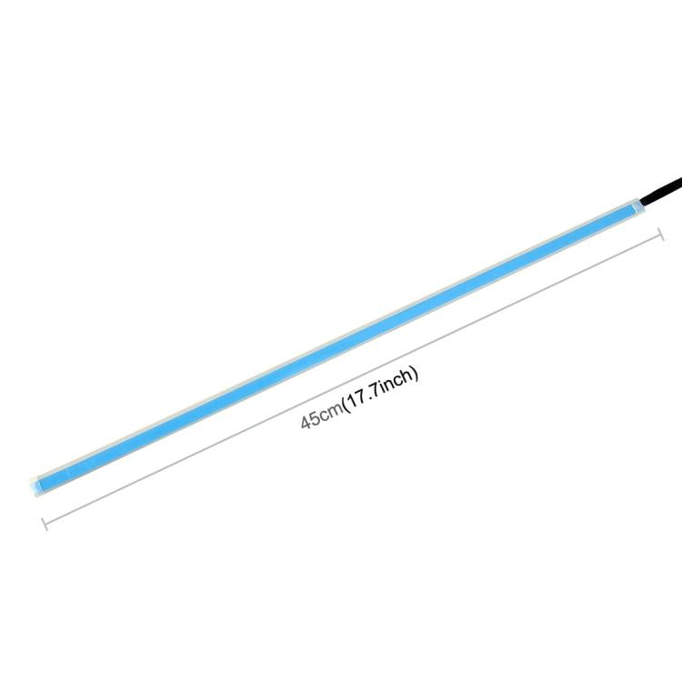 2 PCS 45cm DC12V 5W Ultra-thin Waterproof Car Auto Double Colors Turn Lights / Running Lights SMD-2835 LED Bulbs (Turn Lights: Yellow Light; Running Lights: Ice Blue Light) by buy2fix