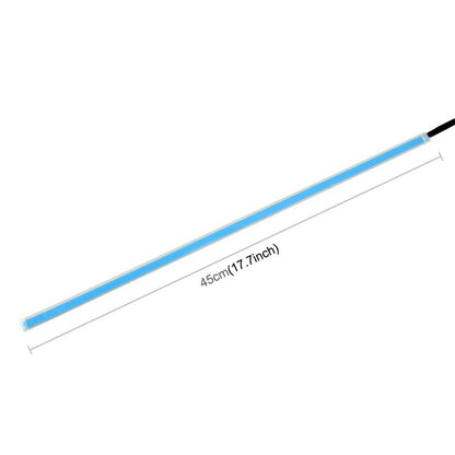 2 PCS 45cm DC12V 5W Ultra-thin Waterproof Car Auto Double Colors Turn Lights / Running Lights SMD-2835 LED Bulbs (Turn Lights: Yellow Light; Running Lights: Ice Blue Light) by buy2fix