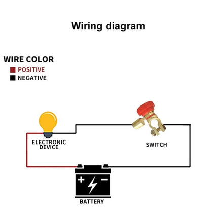 Car Battery Selector Isolator Disconnect Rotary Switch Cut (Black) by buy2fix