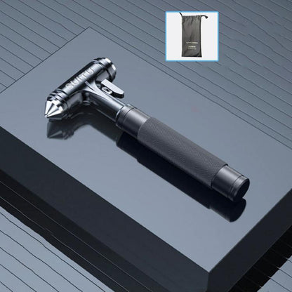 Car Safety Hammer Emergency Escape Seat Belt Cutter Window Breaker Rescue Tool(Black)(Black) by buy2fix