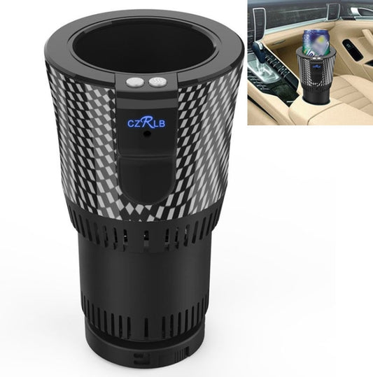 Portable 12V Car Smart Dual-purpose Heating Cooling Cup Holder (Black) - Heating Cups by buy2fix | Online Shopping UK | buy2fix