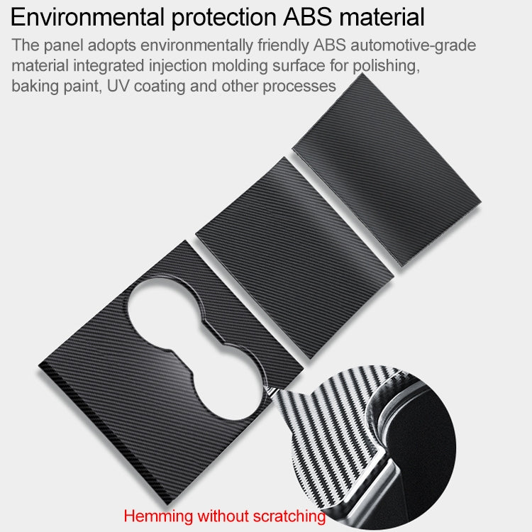 Car Central Control Panel Film Scratch-proof PVC Decorative Sticker for Tesla Model 3 before 2021(Wood) by buy2fix