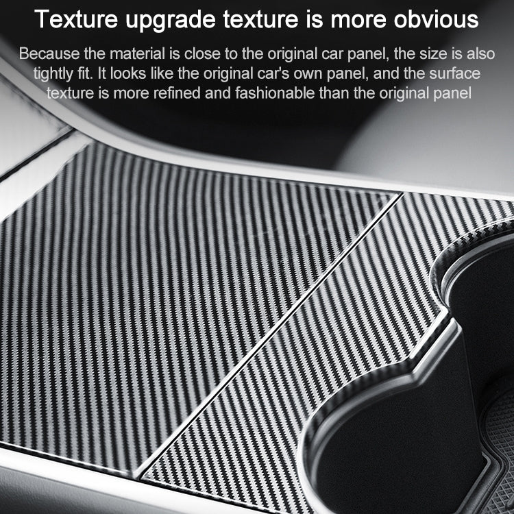 Car Central Control Panel Film Scratch-proof PVC Decorative Sticker for Tesla Model 3 before 2021(Wood) by buy2fix