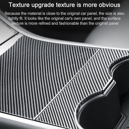 Car Central Control Panel Film Scratch-proof PVC Decorative Sticker for Tesla Model 3 before 2021(Wood) by buy2fix