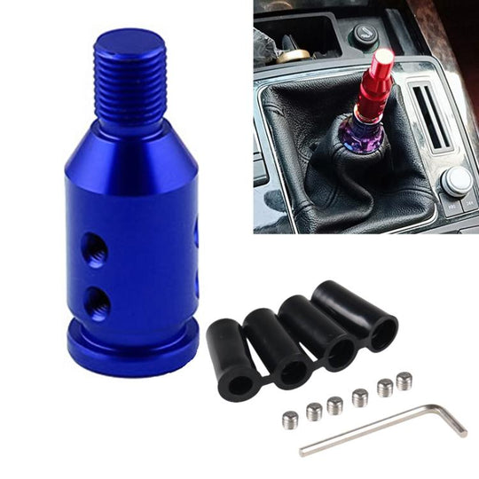 Car Threaded Shifter Gear Shift Knob Adapter 12 x 1.25 (Blue)
