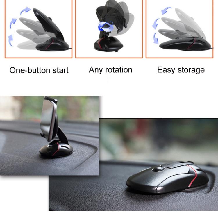 Suction Cup Rotatable Creative Mouse Shaped Car Holder by buy2fix