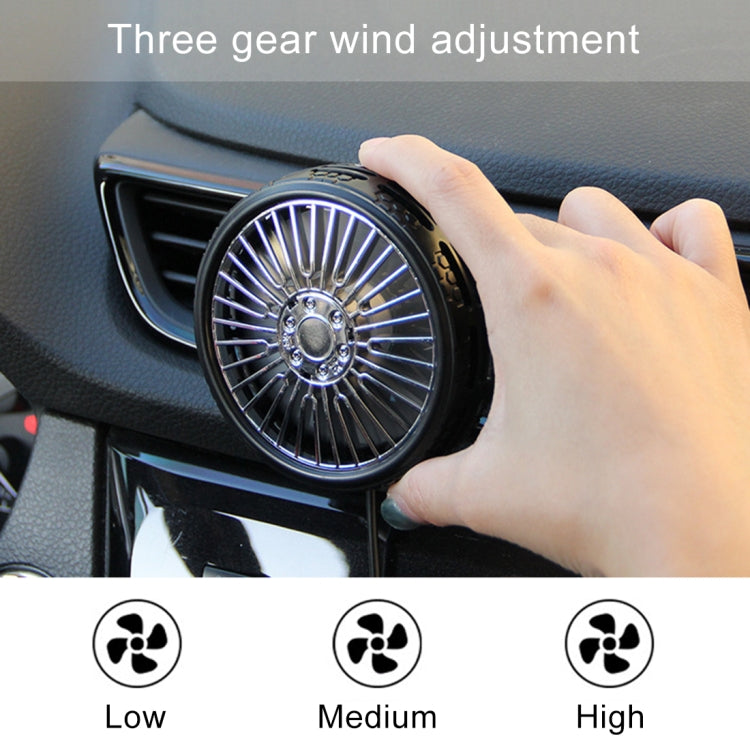 F203A Portable Car Air Outlet Electric Cooling Fan - Heating & Fans by buy2fix | Online Shopping UK | buy2fix