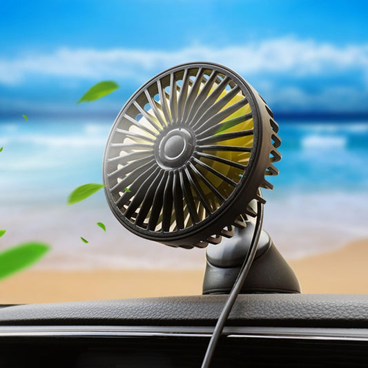 F403 Portable Car Center Console Sucker Electric Cooling Fan with Aromatherapy by buy2fix