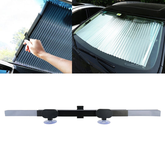 Car Sucker Suction Cups Retractable Windshield Sun Shade Block Sunshade Cover for Solar UV Protect, Size: 70cm by buy2fix