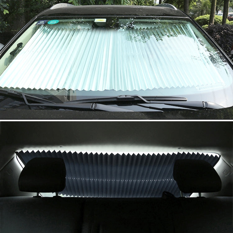 Car Sucker Suction Cups Retractable Windshield Sun Shade Block Sunshade Cover for Solar UV Protect, Size: 70cm by buy2fix