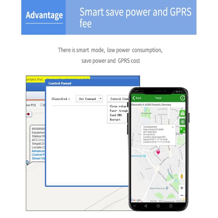 TK600 2G GPS / GPRS / GSM Strong Magnetic Realtime Car Truck Vehicle Tracking GPS Tracker by buy2fix