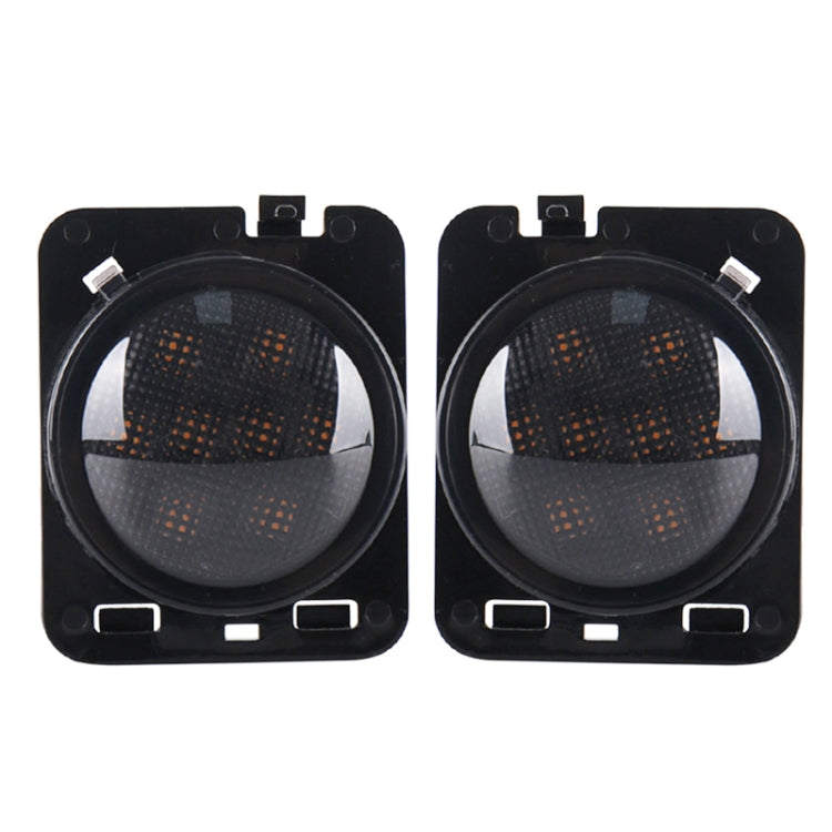 2 PCS 8W DC 12V Car SUV Refit LEDWheel Eyebrow Turn Signal for Jeep Wrangler JK 07-17, Specification: Butt Assembly Without Aperture by buy2fix