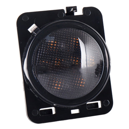 2 PCS 8W DC 12V Car SUV Refit LED Wheel Eyebrow Turn Signal for Jeep Wrangler JK 07-17, Specification: Butt Assembly with Aperture by buy2fix