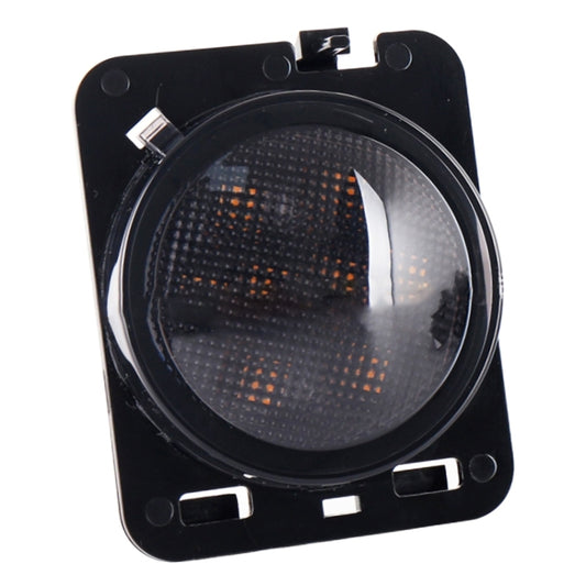 2 PCS 8W DC 12V Car SUV Refit LED Wheel Eyebrow Turn Signal for Jeep Wrangler JK 07-17, Specification: Butt Assembly with Aperture by buy2fix