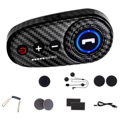K10 Motorcycle Bluetooth Helmet Headset, Carbon Fiber Hard Pole Microphone - Helmets by buy2fix | Online Shopping UK | buy2fix