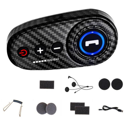 K10 Motorcycle Bluetooth Helmet Headset, Carbon Fiber Hidden Microphone - Helmets by buy2fix | Online Shopping UK | buy2fix