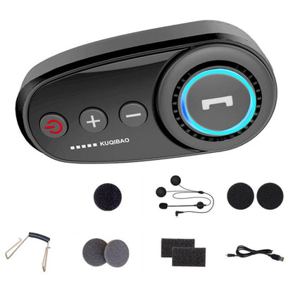 K10 Motorcycle Bluetooth Helmet Headset, Black Hard Pole Microphone by buy2fix