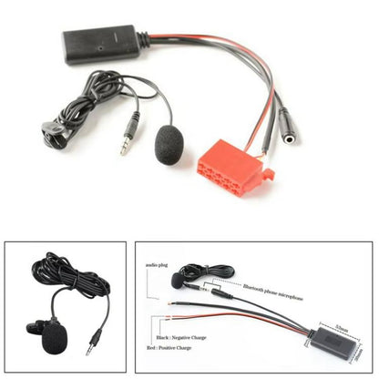 Car AUX Bluetooth Audio Cable Wiring Harness + MIC for Mercedes-Benz Special by abaecker BE2210/BE1650 by buy2fix