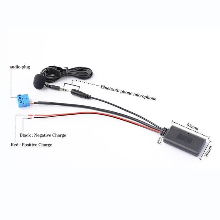 Car AUX Bluetooth Audio Cable + MIC for BMW E60 by buy2fix