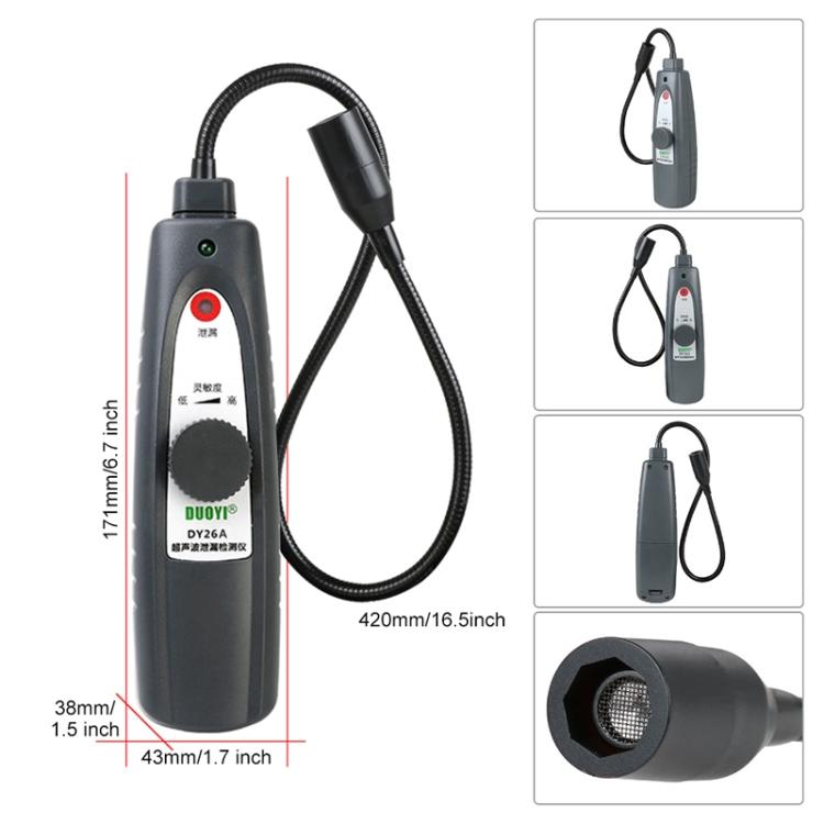 DUOYI DY26A Car Ultrasonic Leak Location Determine Meter by DUOYI